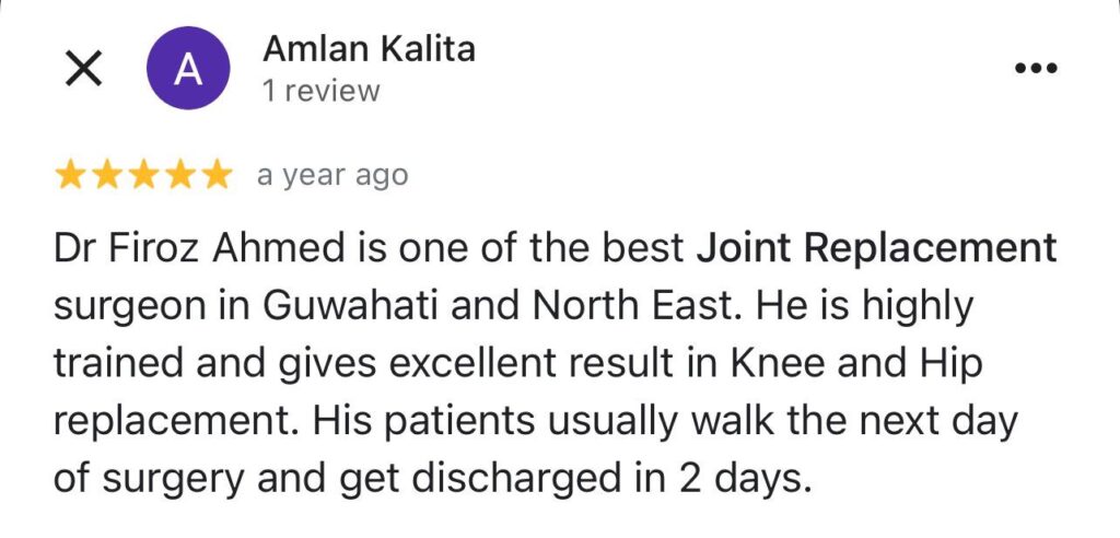 knee replacement surgery guwahati