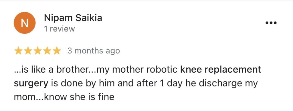 knee replacement surgery guwahati