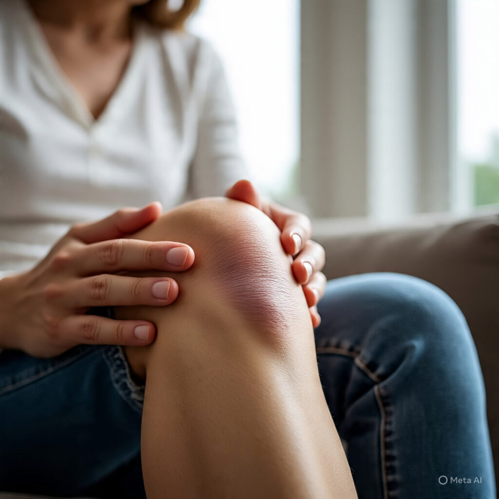 Patient experiencing knee pain whilewalking - common causes and treatment FAQs